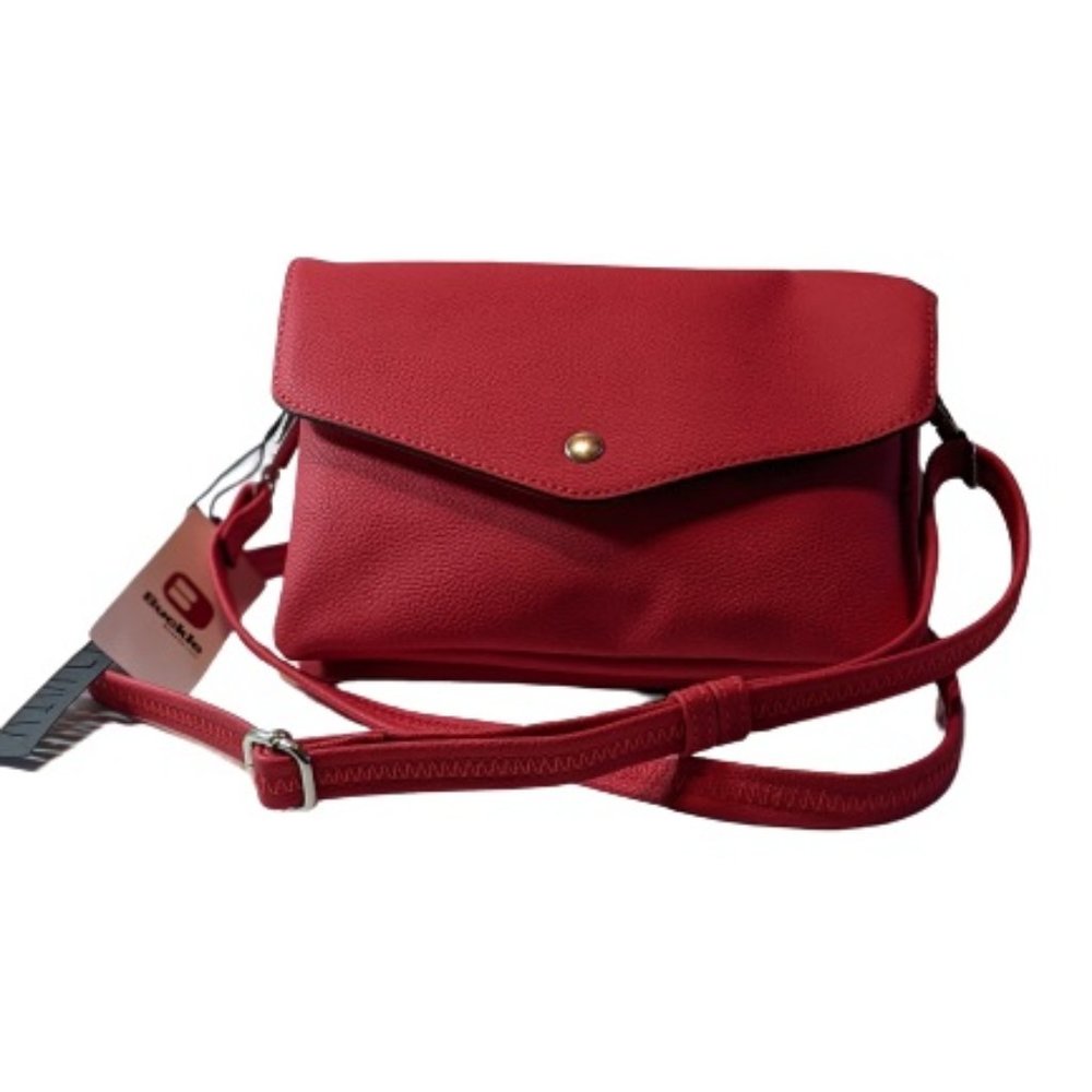 Violet Ray w/Love From NYC Red Crossbody Bag NWT